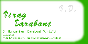 virag darabont business card